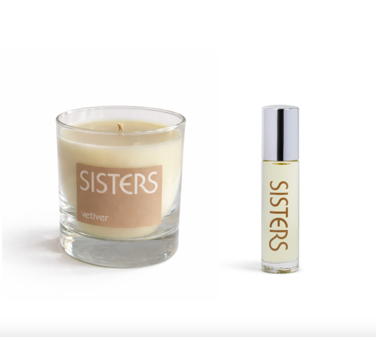 VETIVER set : scent oil + candle